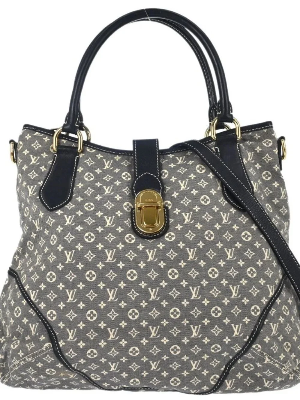 Louis Vuitton Navy Monogram Idylle Elegie 2way Handbag M56697 168417